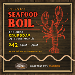 SEAFOOD BOIL @ THE DRUID July 2nd